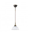 Suspension style cosy NONNA laiton antique 1 ampoule