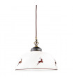 Suspension style cosy NONNA laiton antique 1 ampoule