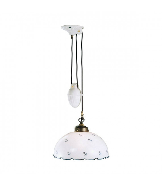 Lampada a sospensione NONNA in ottone antico 1 lampadina
