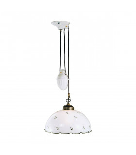 Suspension style cosy NONNA laiton antique 1 ampoule