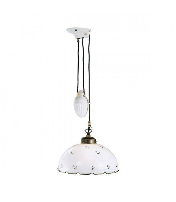 Suspension style cosy NONNA laiton antique 1 ampoule