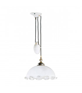 Suspension style cosy NONNA laiton antique 1 ampoule