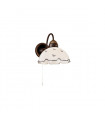 Applique murale style cosy NONNA laiton antique 1 ampoule