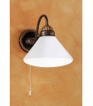 Applique murale style cosy NONNA laiton antique 1 ampoule