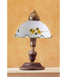 Lampe de table style cosy NONNA laiton antique 1 ampoule
