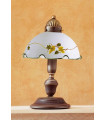 Lampe de table style cosy NONNA laiton antique 1 ampoule