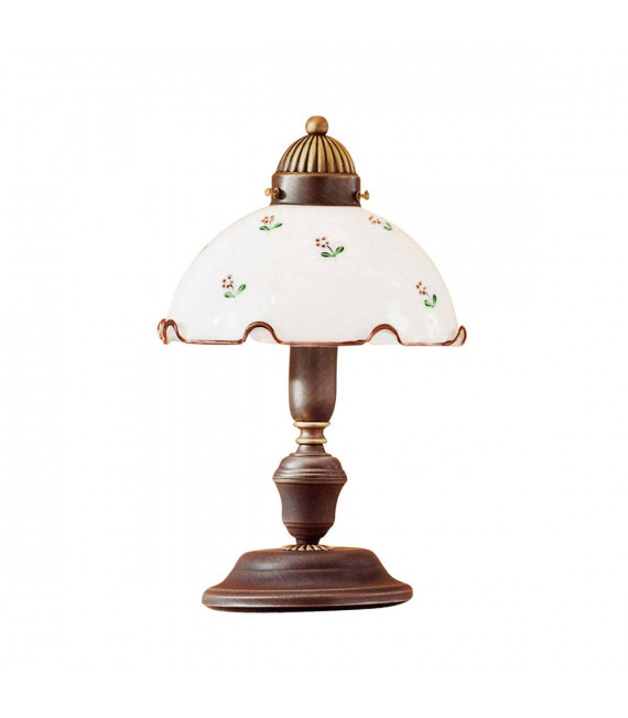 Lampe de table style cosy NONNA laiton antique 1 ampoule