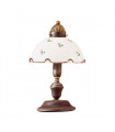Lampe de table style cosy NONNA laiton antique 1 ampoule