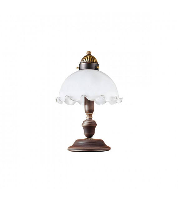 NONNA gemütliche antike Messing Tischlampe 1 Glühbirne