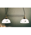 Chandelier style cosy NONNA laiton antique 2 ampoules