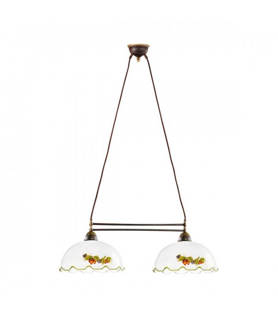 Accoglienti candelabri NONNA in ottone anticato 2 lampadine