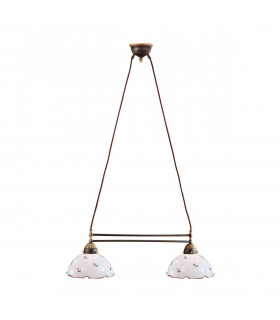 Candlestick-Stil gemütliche NONNA Antik Messing 2 Glühbirnen