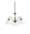 Chandelier style cosy NONNA laiton antique 3 ampoules