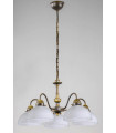 Chandelier style cosy NONNA laiton antique 5 ampoules
