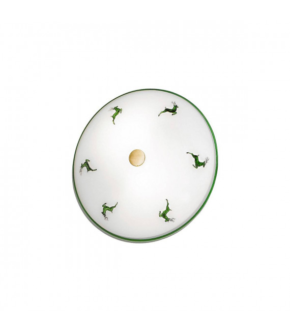 Plafonnier style cosy NONNA laiton antique 2 ampoules