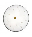 Plafonnier style cosy NONNA laiton antique 4 ampoules