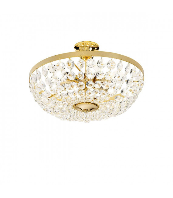 Plafoniera classica VALERIE 24 carati oro 6 lampadine