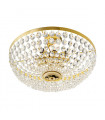 Plafonnier classique VALERIE Or 24 Carats 8 ampoules