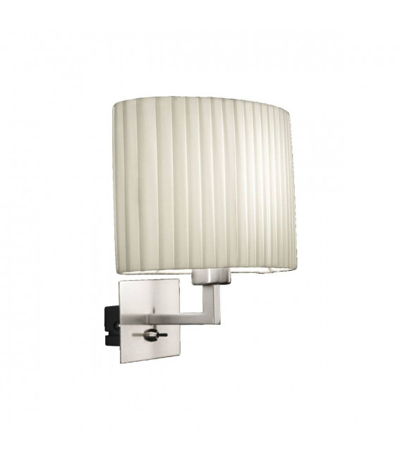 SABBIA applique nichel 1 lampadina