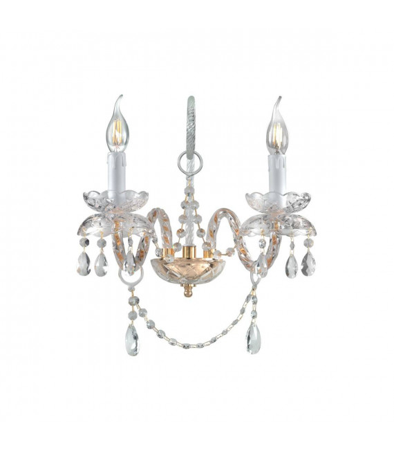 Applique in cristallo AMARO oro 24k 2 lampadine