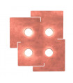 Plafonnier SQUARE blanc 4 ampoules