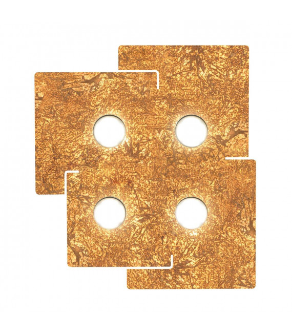 Plafonnier SQUARE blanc 4 ampoules