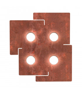 Plafonnier SQUARE blanc 4 ampoules