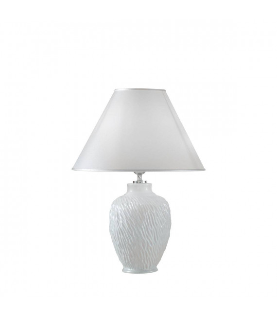CHIARA weiße Tischlampe 1 Glühbirne