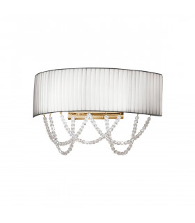 Design Wandleuchte GIOIOSA 24 Karat Gold 2 Glühbirnen
