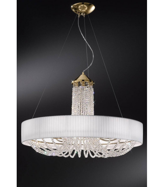 Lampada a sospensione design GIOIOSA 24 carati in oro 12 lampadine