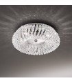 Plafonnier design CARLA chrome 3 ampoules