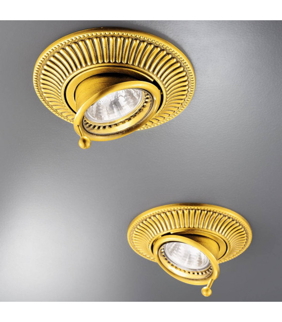 Klassischer Spot MILORD 24 Karat Gold 1 Glühbirne