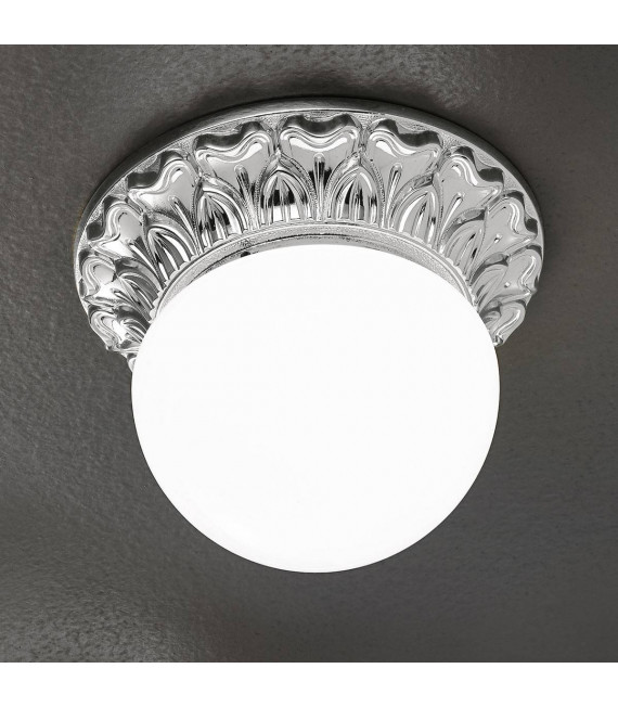 Plafonnier classique MILADY chrome 1 ampoule