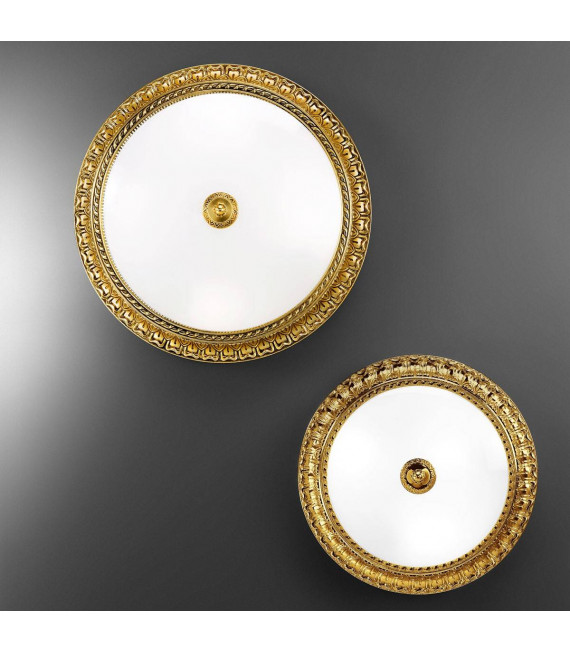 Plafoniera classica MILADY oro francese 3 lampadine