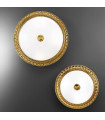 Plafonnier classique MILADY or Français 3 ampoules