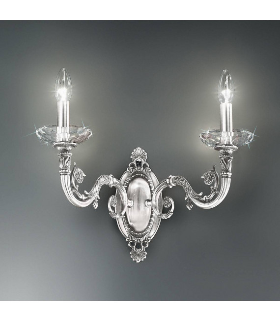 Applique classica CONTARINI cromata 2 lampadine