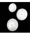 Plafonnier design CENTRO nickel 3 ampoules