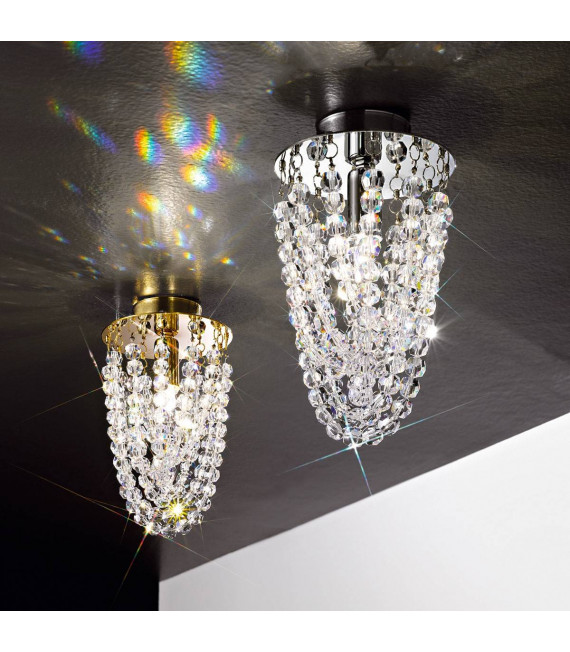 Design Spot CASCADE Chrom 1 Glühbirne