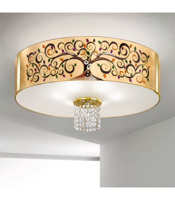 Design Deckenleuchte EMOZIONE 24 Karat Gold 6 Lampen