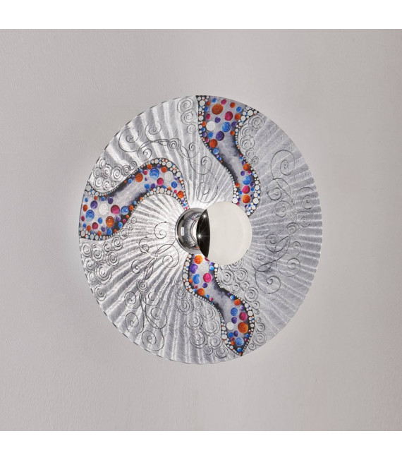 Design Wandleuchte LUNA Chrom 1 Glühbirne