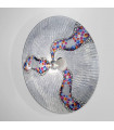 Applique murale design LUNA chrome 1 ampoule