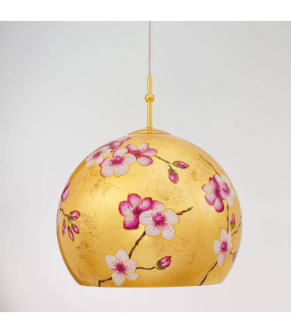 Design Pendelleuchte LUNA Gold 24 Karat 1 Glühbirne