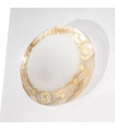 Plafonnier design SERENA Or 24 Carats 2 ampoules