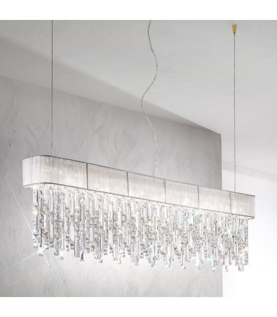 Design Anhänger PRISMA 24 Karat Gold 7 Glühbirnen