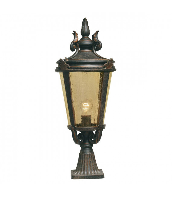 plafonnier ventilateur vintage 2 ampoules e27 max 60w brun patiné