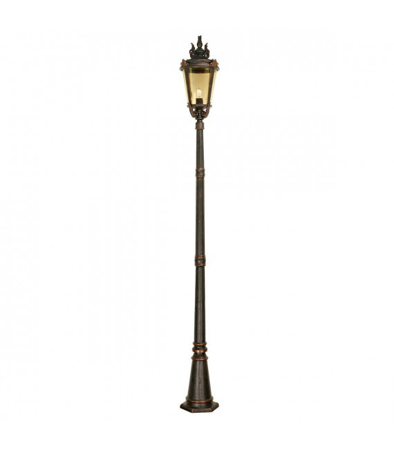 Baltimore Poller, Bronze und Braunglas, groß