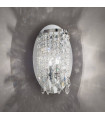 Applique murale design CHARLESTON chrome 1 ampoule