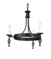 plafonnier ventilateur vintage 2 ampoules e27 max 60w brun patiné