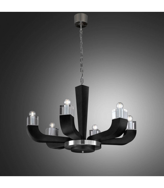 Chandelier design RIVIERA 6 ampoules