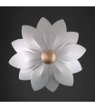 Applique murale design FIORE feuille d'or 6 ampoules
